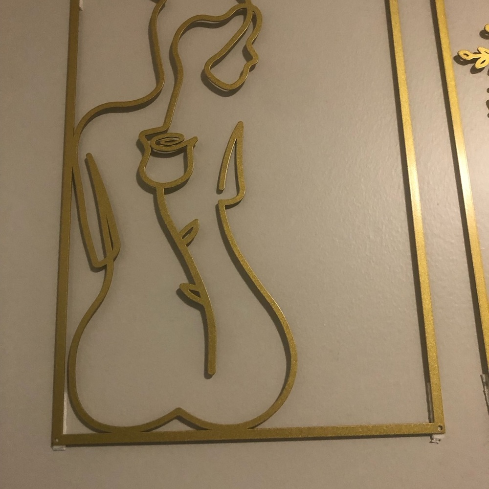 Gold Abstract Wall Art